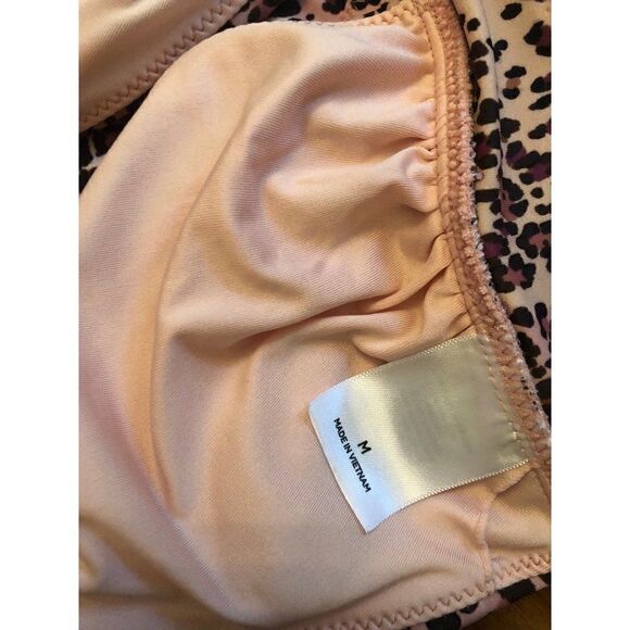 Shade Shore Bikini Swimwear Bottoms Size XL Top M Leopard - Picture 3 of 3